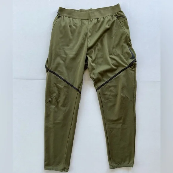 Nike Training Pants Jogger Cargo Dri-FIT Anthracite Green Olive 927360-395 Men's - Picture 3 of 5